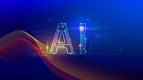 Ai tech background, virtual graphic Global Internet connect Chatgpt Chat wi.. Stock Illustration