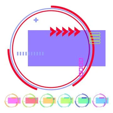 Ai tech banner cartoon vector graphic Stock Illustration