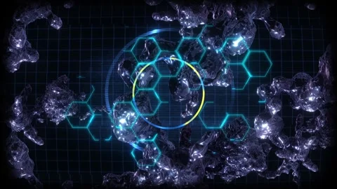 AI Tech Data Biology Screen 02 Stock Footage 294063133