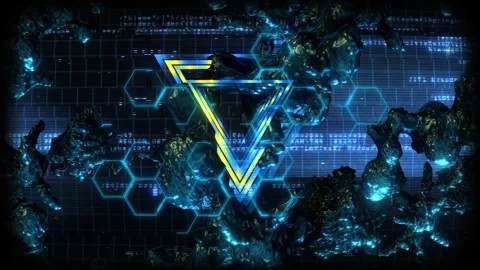 AI Tech Data Biology Screen 05 Stock Footage 294063149