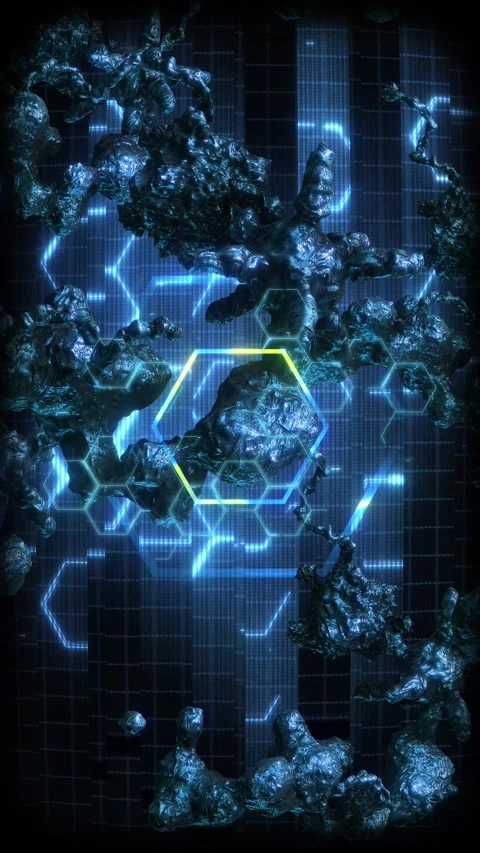 AI Tech Data Biology Screen 02 Stock Footage 294079091