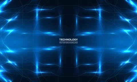 Ai tech futuristic virtual reality cyberspace background. Stock Illustration