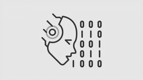 AI tech line animation library Stock Footage 273700510