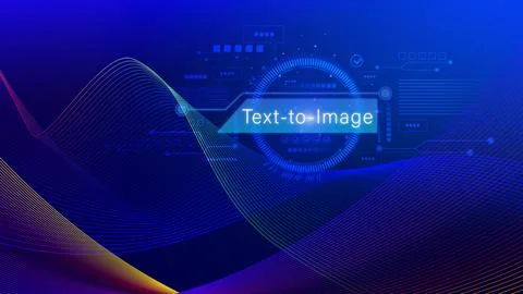 Ai tech Text to image, virtual graphic with AI, Artificial Intelligence, us.. 写真素材