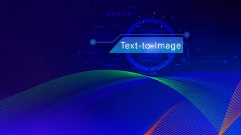 Ai tech Text to image, virtual graphic with AI, Artificial Intelligence, us.. 写真素材