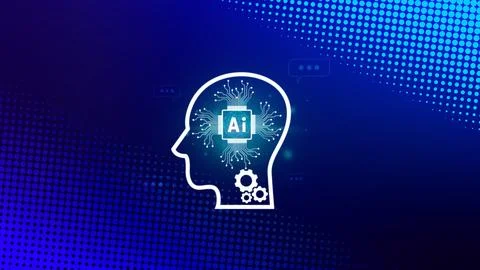 Ai tech, virtual graphic Global Internet connect with AI, Artificial Intell.. 写真素材