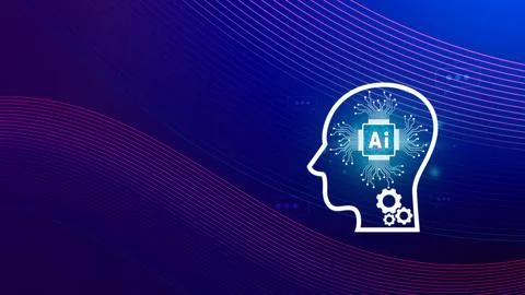Ai tech, virtual graphic Global Internet connect with AI, Artificial Intell.. Foto stock