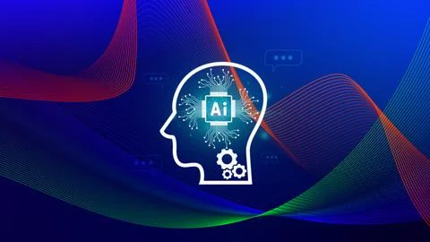 Ai tech, virtual graphic Global Internet connect with AI, Artificial Intell.. 스톡 사진