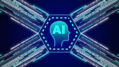 Ai tech web cyber research concept Stock Footage 346598894