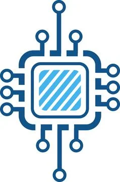 AI technology, Artificial Intelligence, AI processor chip Ai Symbol, Intell.. Stock Illustration