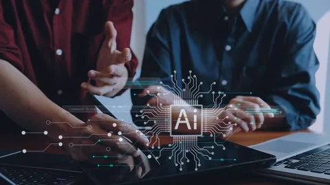 Ai technology, Artificial Intelligence. man using technology smart robot AI.. Stock Footage 272790727