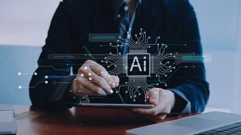 Ai technology, Artificial Intelligence. man using technology smart robot AI.. Stock Footage 272790730