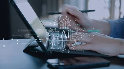 Ai technology, Artificial Intelligence. man using technology smart robot AI.. Stock Footage 272790732