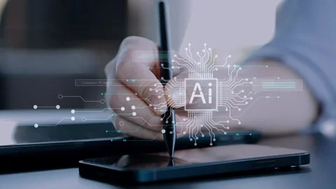 Ai technology, Artificial Intelligence. man using technology smart robot AI.. Stock Footage 272790766