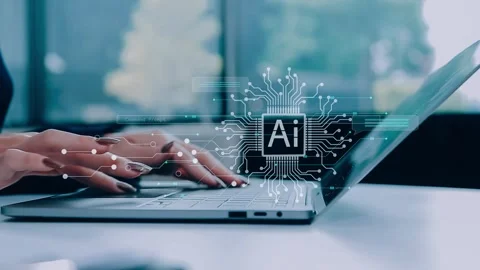 Ai technology, Artificial Intelligence. man using technology smart robot AI.. Stock Footage 284353444