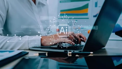 Ai technology, Artificial Intelligence. man using technology smart robot AI.. Stock Footage 284353453