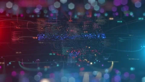 AI technology big data neural networks predictive modeling Stock Footage 302517932