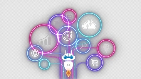 The AI technology concept. Stock Footage 272191927