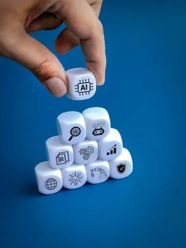 AI technology concepts. Artificial intelligence support work, reduce worklo.. Stock Photos