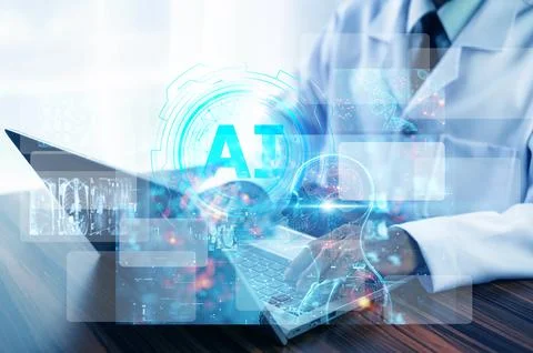 AI technology, doctors can now diagnose diseases more accurately and provid.. Foto stock