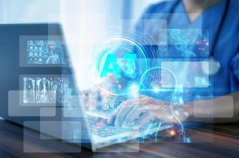 AI technology, doctors can now diagnose diseases more accurately and provid.. Stock Photos
