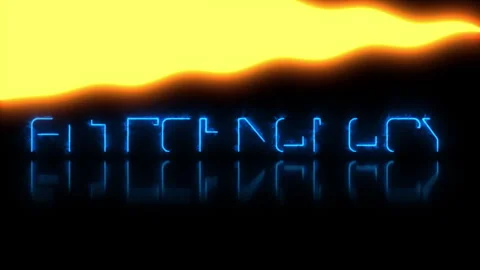 Ai technology glowing neon text animation Stock Footage 333411612