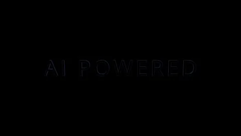 Ai technology graphic concept illuminating text in a futuristic environment Stock Footage 319530241