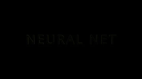 Ai technology graphic concept neural net text visualization in a digital Stock Footage 319531908
