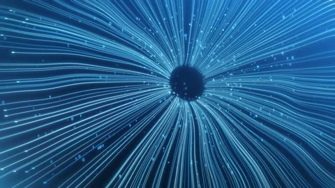 AI Technology Line connection Binary. Stock Footage 237675901