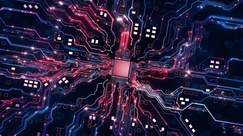 AI technology science mind. Futuristic Learning and Artificial Intelligence Busi Stock Footage 341898861
