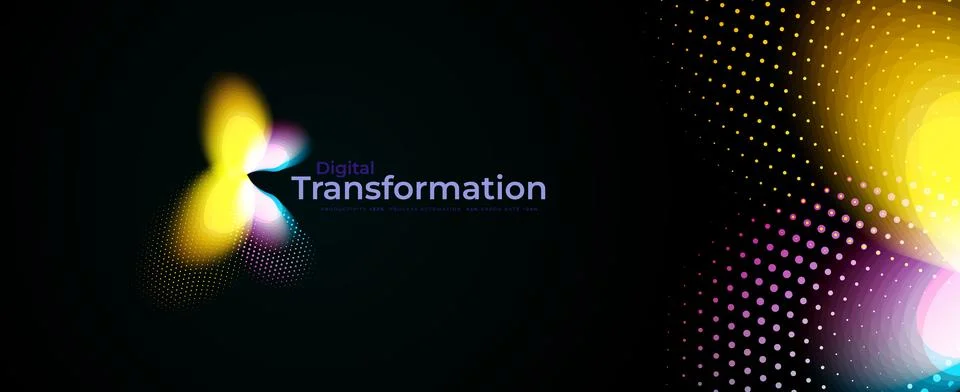 AI Technology Science Research Abstract Digital Transformation Symbol, Digital Illustrazione stock