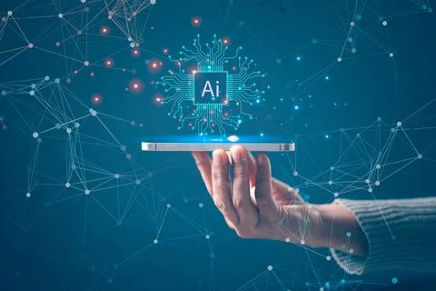 AI. technology smart robot science and artificial intelligence technology, .. Stock Photos