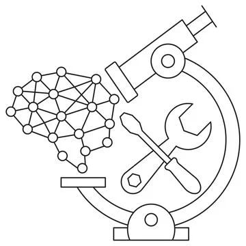 AI Test Bench icon Stock Illustration