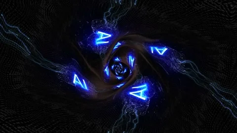 AI Text and Machine Learning Brains Tunnel Animation, Background, Loop Stock Footage 277876319