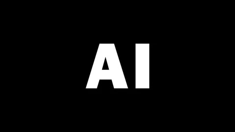 Ai Text animation 4k Video Stock Footage 264036454