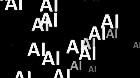 Ai Text Animation Loop Stock Footage 309441586