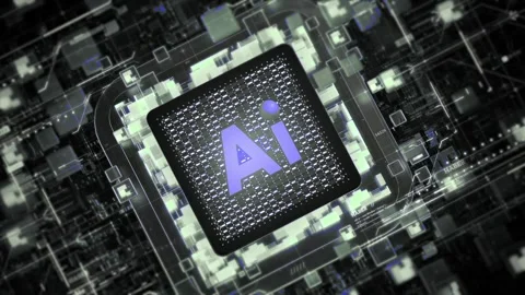 Ai text video Stock Footage 296578460