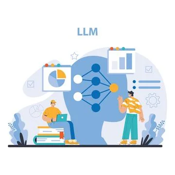 Ai tools concept. Flat vector illustration. 스톡 일러스트