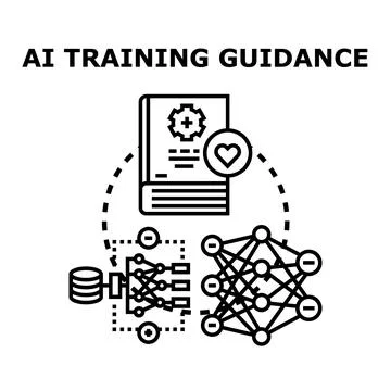 Ai training guidance optimizing machine learning algorithms Stock Illustration