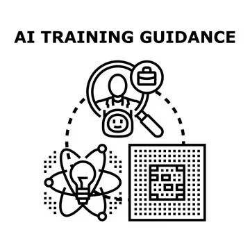 Ai training guidance system developing future career skills Stock Illustration