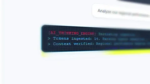 AI UI Data Processing Stock Footage 339499619