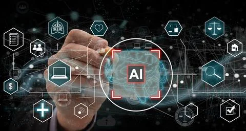 Ai, unit, technology, processor, artificial intelligence, innovation, central Stock Photos