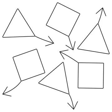 AI Unsupervised Learning icon 库存插图