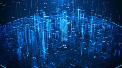 AI Urban Analytics with Smart City Metrics and Financial Data 스톡 동영상 342611159