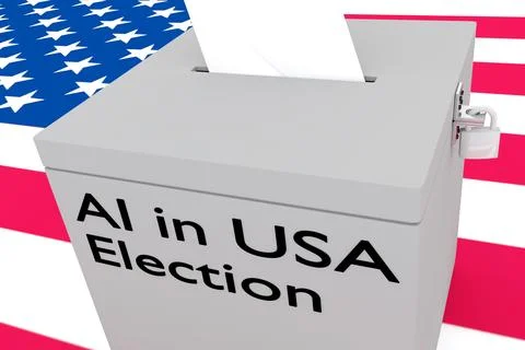 AI in USA Election concept Stock Illustration