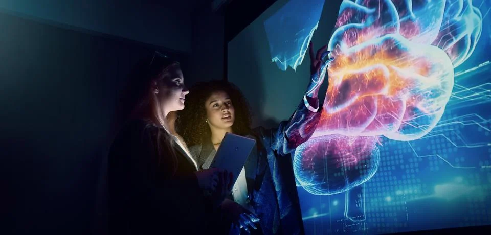 Ai using. Business team using technology artificial intelligence with Ai as.. 库存照片