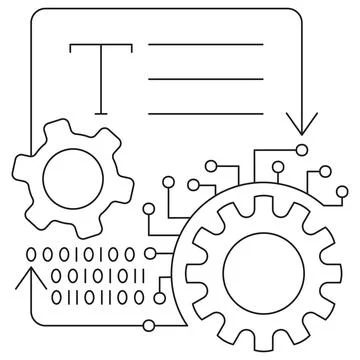 AI Vectorization icon Stock Illustration
