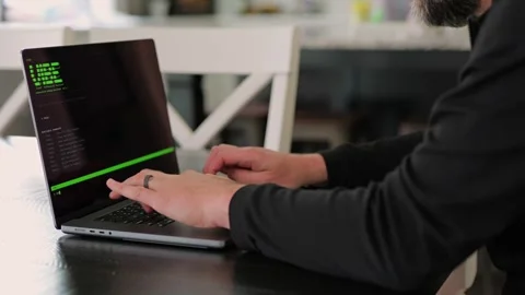 AI Vibe Coder Builds Billion Dollar Apps at Home Stock-Footage 332567667