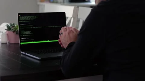 AI Vibe Coder Builds Billion Dollar Apps at Home Video stock 332567682
