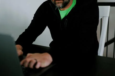 AI Vibe Coder Builds Billion Dollar Apps at Home Stock Photos